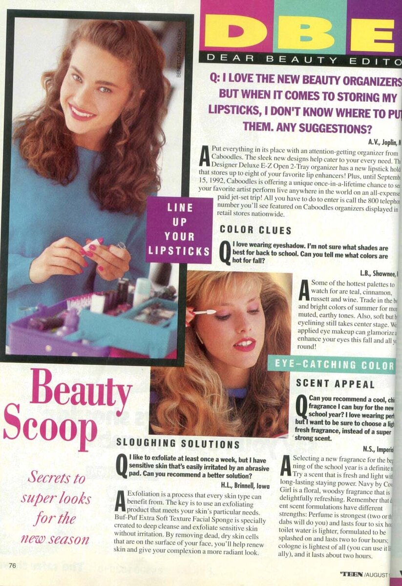 Beauty Scoop. Secrets to super looks for the new season.