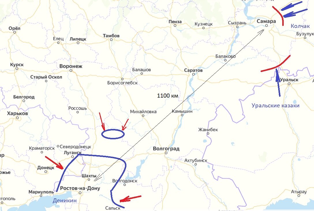 Карта сибири колчака по сибири на карте