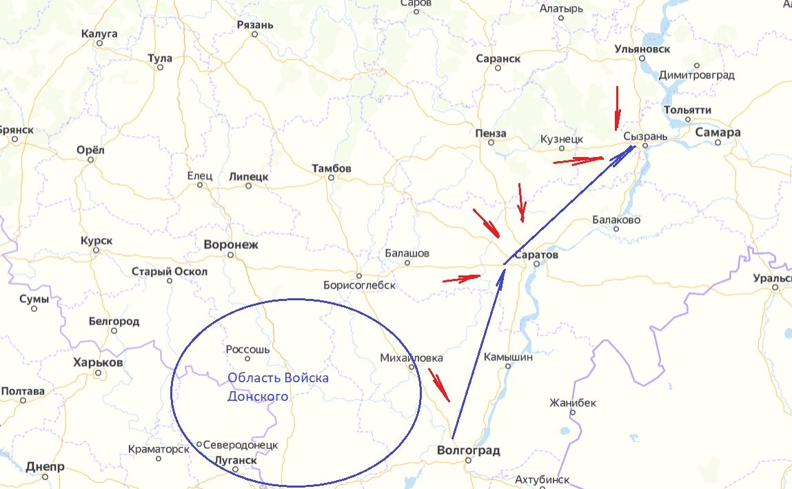 Схема первого плана Врангеля