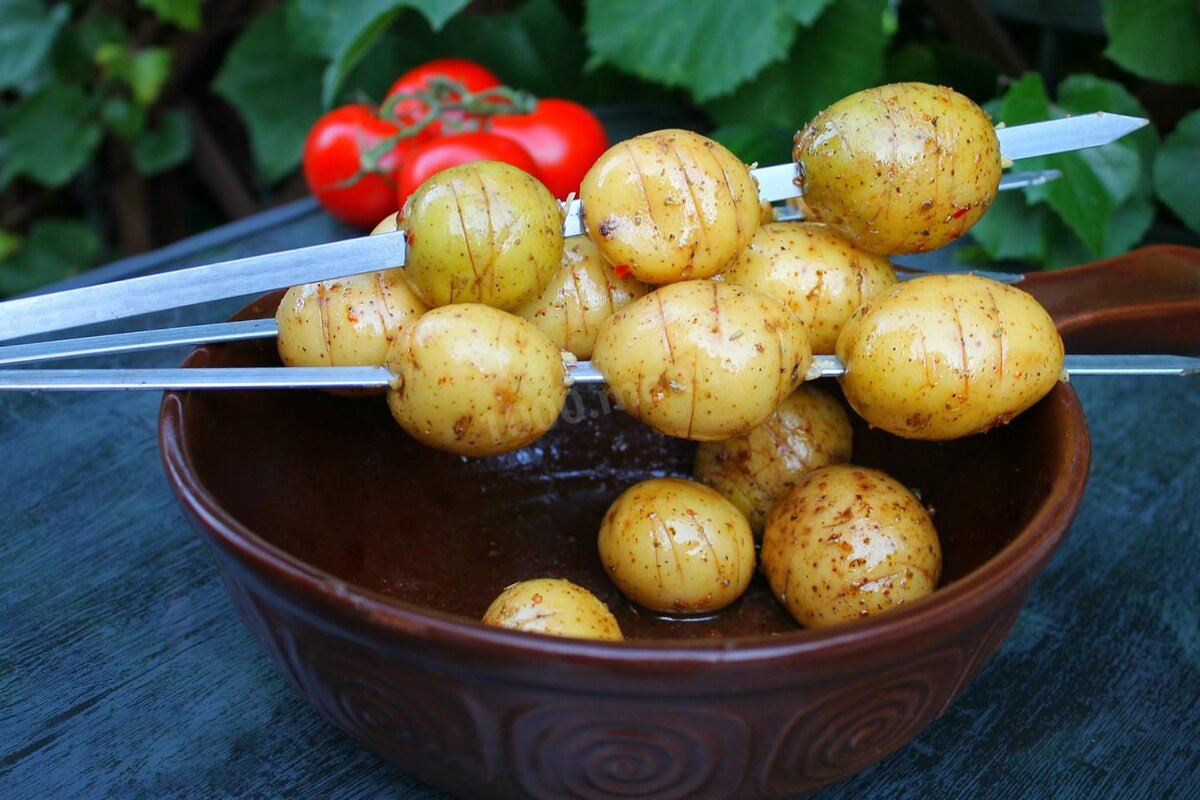 КАРТОШКА НА МАНГАЛЕ, ШАШЛЫКИ ИЗ СВИНИНЫ В СОЕВОМ СОУСЕ, ОВОЩИ ГРИЛЬ, ШАШЛЫК ИЗ СКУМБРИИ НА МАНГАЛЕ, ШАШЛЫК ИЗ ШАМПИНЬОНОВ