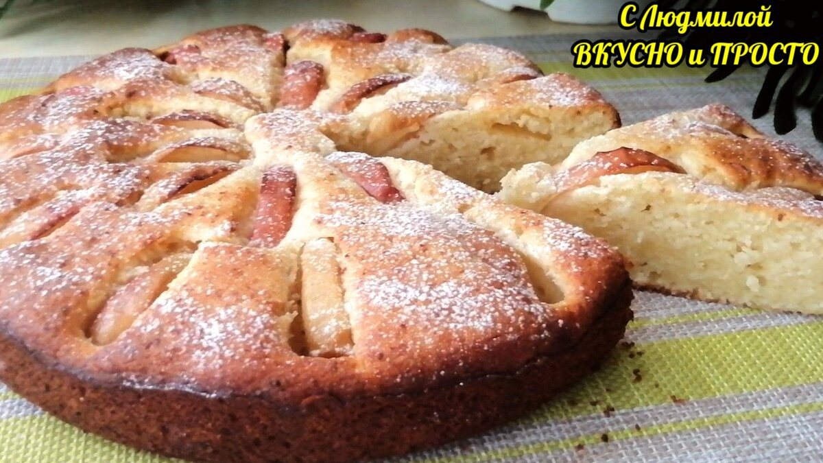 Мордовская шарлотка с творогом