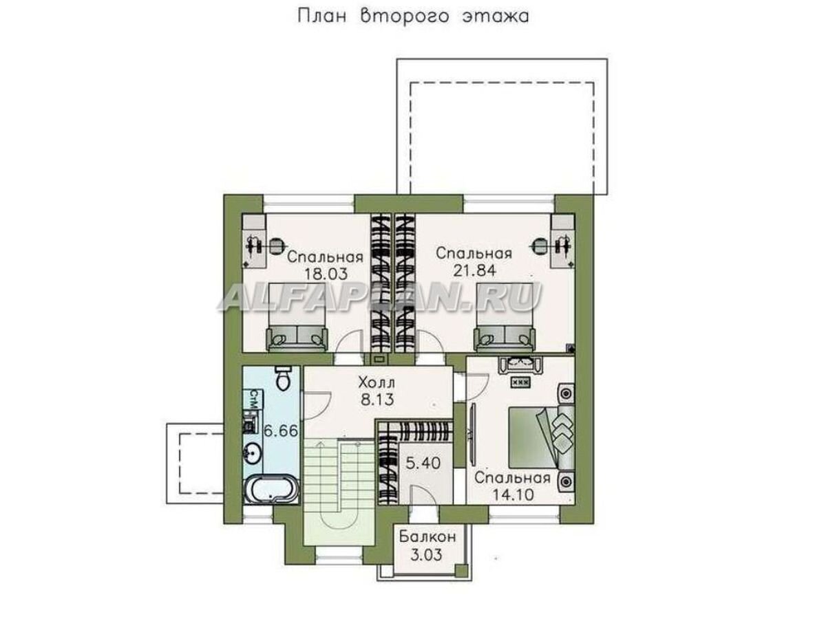 Проект дома 317В «Либезюсефрау», 4 спальни + теплый гараж, 203м. |  Популярные проекты домов Альфаплан | Дзен