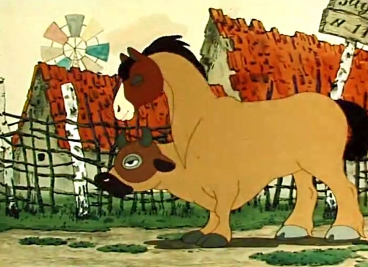кадры из мультфильма "Остров ошибок" Союзмультфильм, 1955