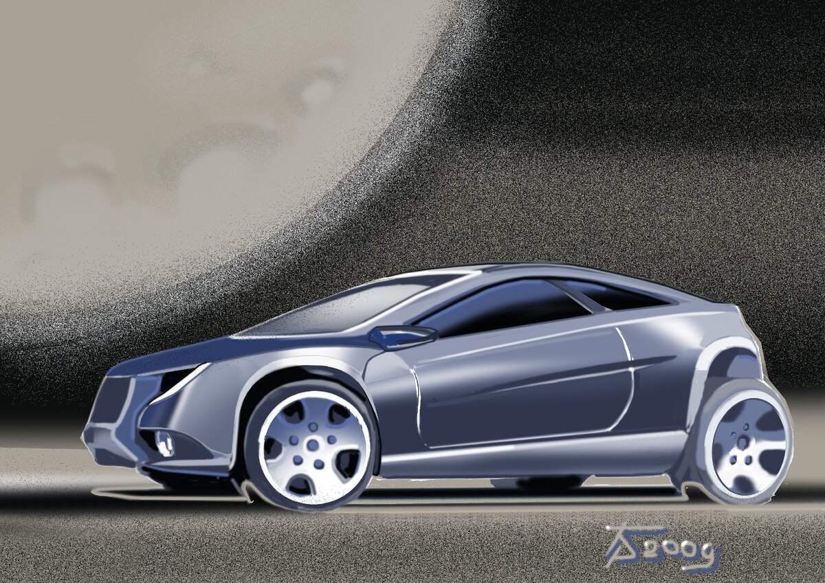 Эскиз автомобиля 
