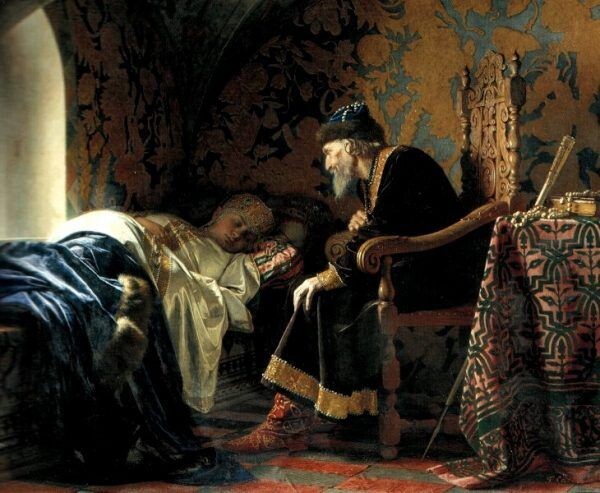 фото: общественное достояниеИван Грозный любуется своей спящей женой Василисой (фото: общественное достояние)