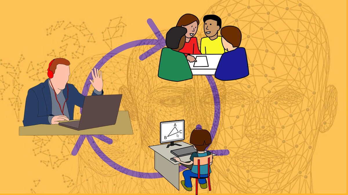 Все в одном виртуальном пространстве, а Большие Братья наблюдают © учитель математики Витя о классах онлайн