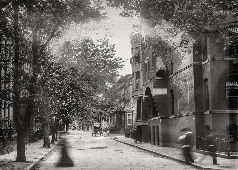 Вид на неопознанную улицу, Вашингтон, 1901 год