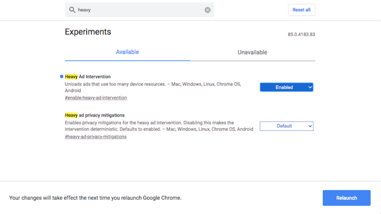 Блокировка тяжёлой рекламы в Chrome может дать довольно много
