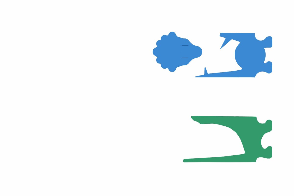 Шаблон динозавриков