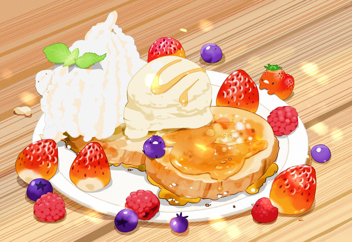 Еда из аниме Десерты