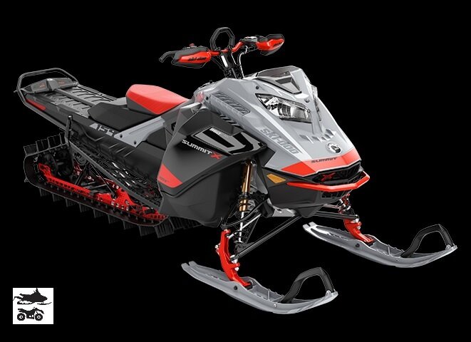 Снегоход Ski Doo Summit X Expert в комбинированном цвете - черный, серый, красный