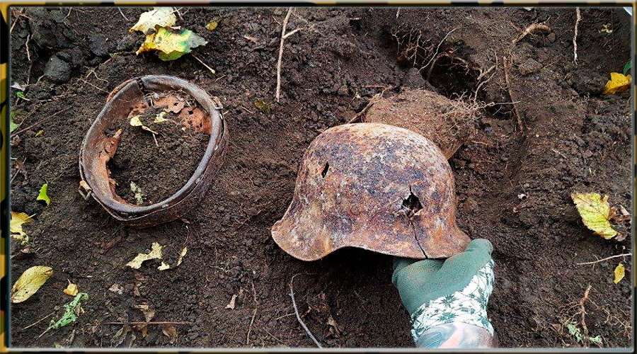Скорее всего, ему не свезло, кто носил эту каску