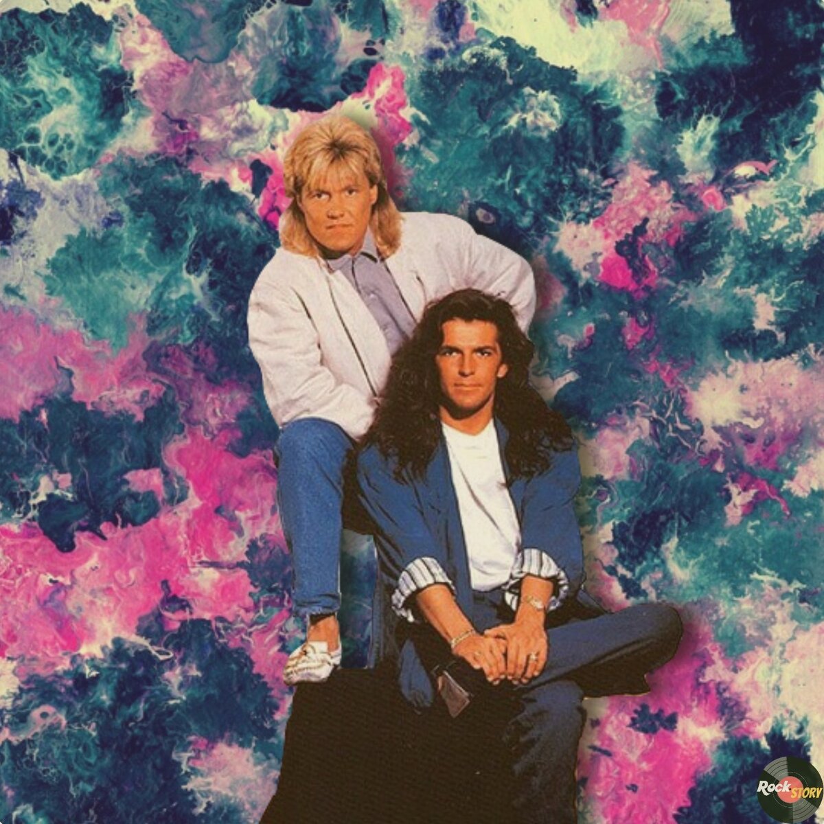 На фотографии: участники группы Modern Talking 