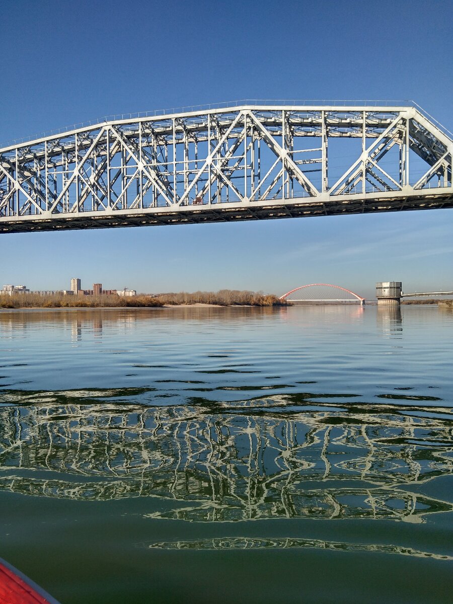 железнодорожный мост через обь