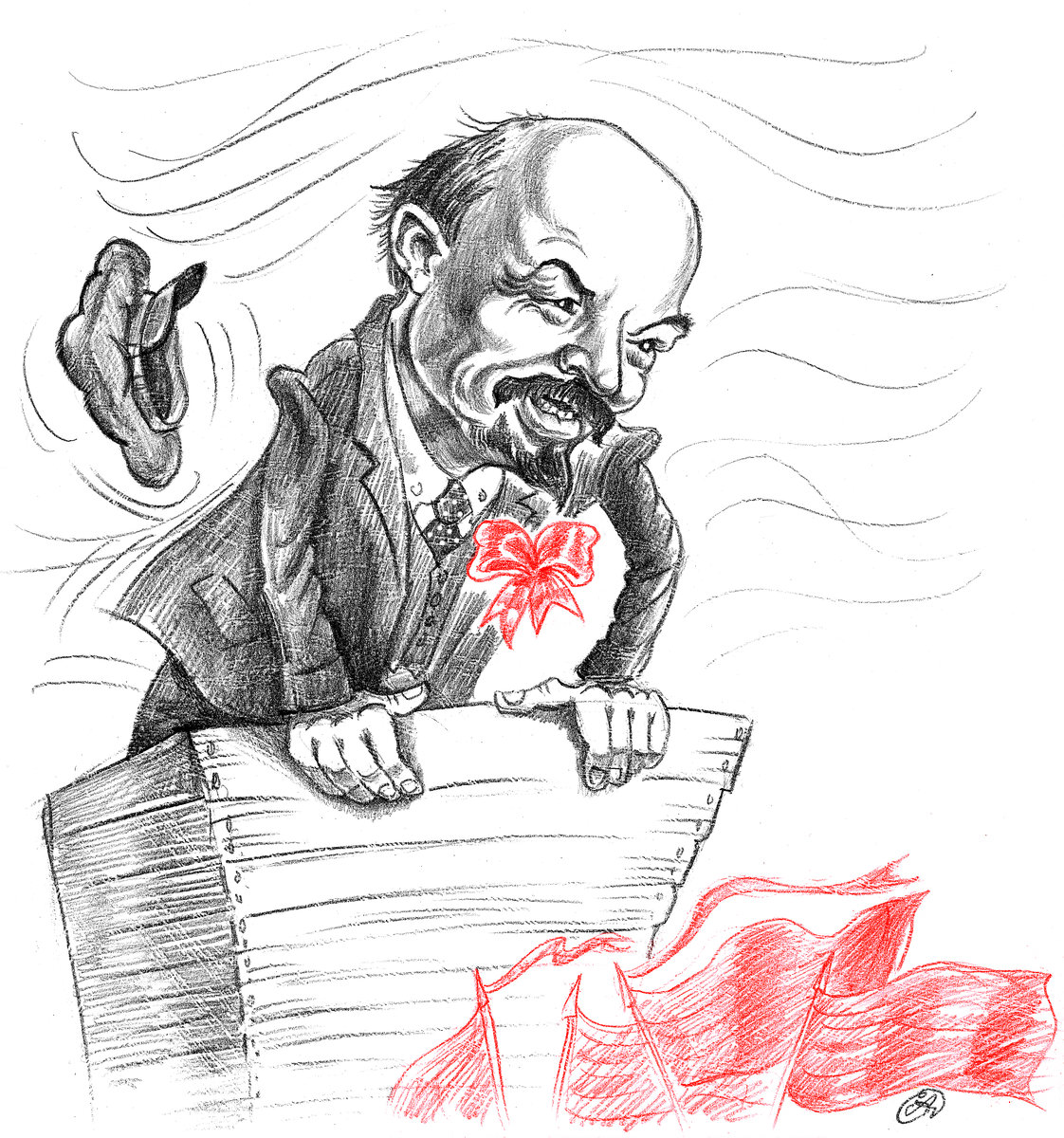 Ленин карикатура картинки