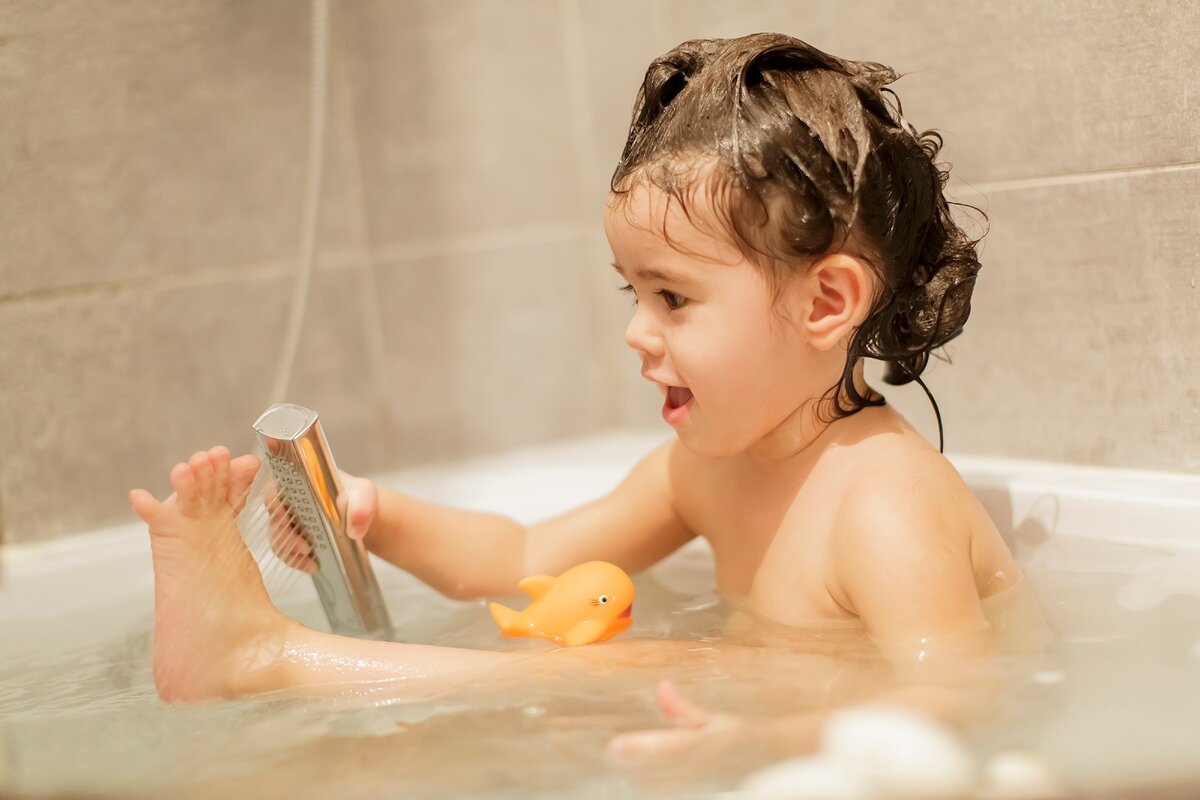 Little Girls Bath Buns