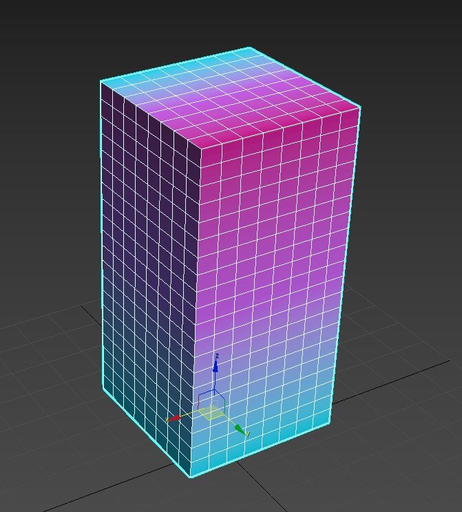 Количество сегментов: 8 х 8 х 20 