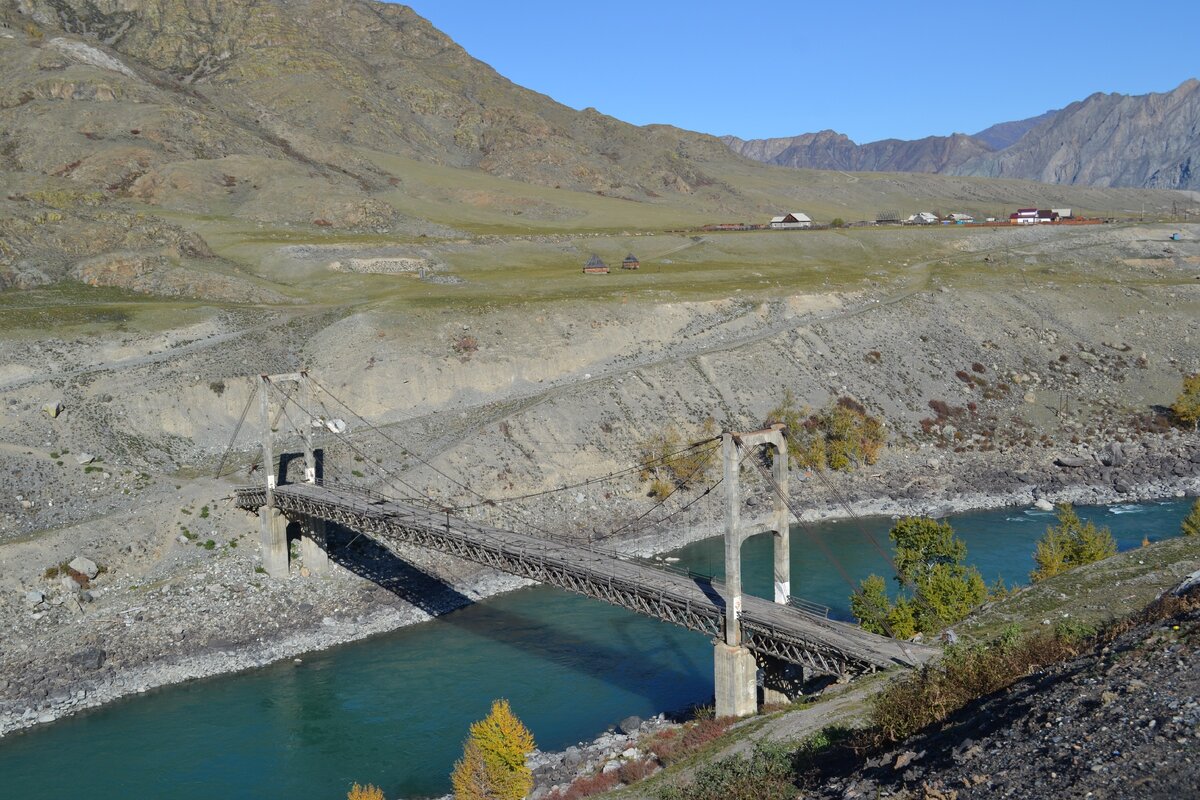 Ининский мост горный Алтай