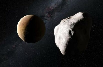 Некоторые планетезимали после столкновений между собой, подобно астероидам, стали основой будущих планет