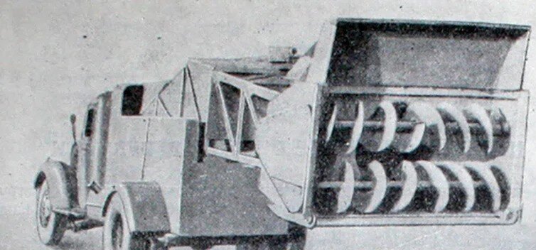 Фото взято из каталога от 1957 года Полковского и Абрамовича «Машины, механизмы и сооружения для санитарной очистки городов»