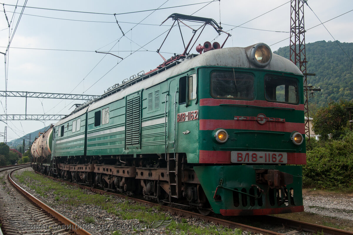 ВЛ8-1162, Новый Афон, 8/2019 г.