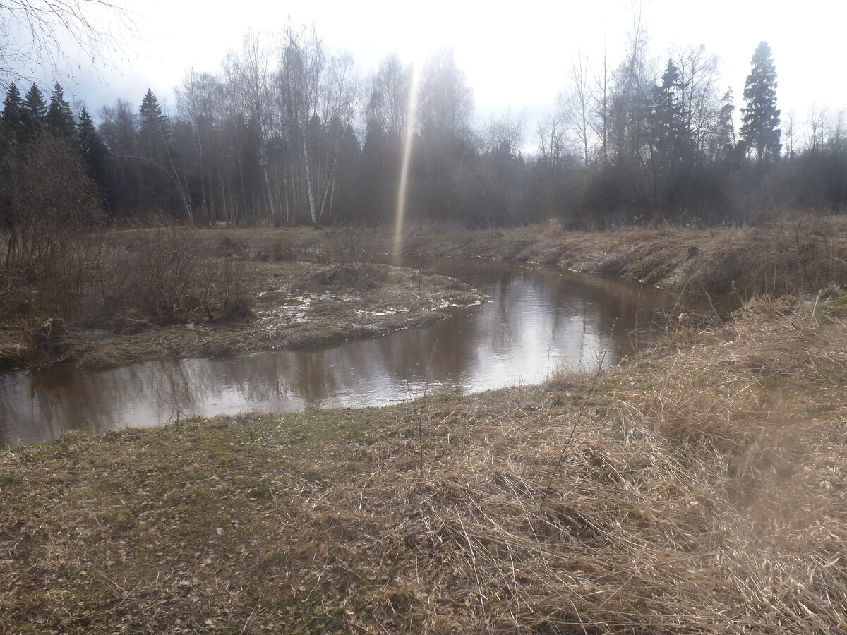 Половодье еще не сошло. Но, уровень воды падает.