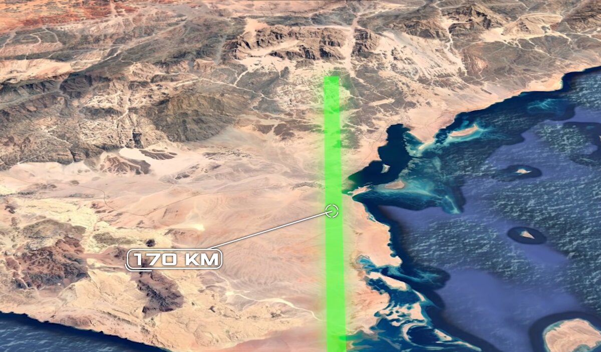 Примерно так будет располагаться город Линия 