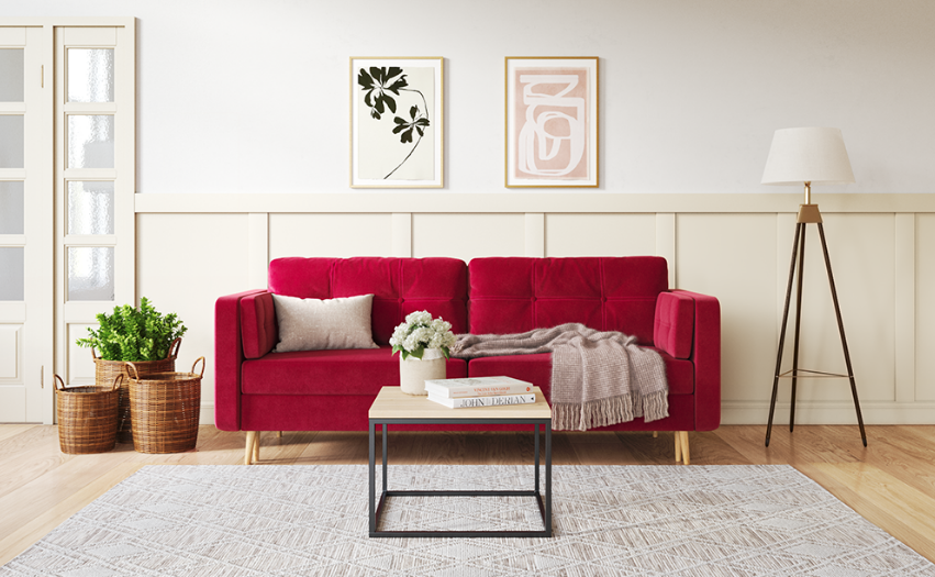 Диван Плиди Velvet Crimson, Divan.ru