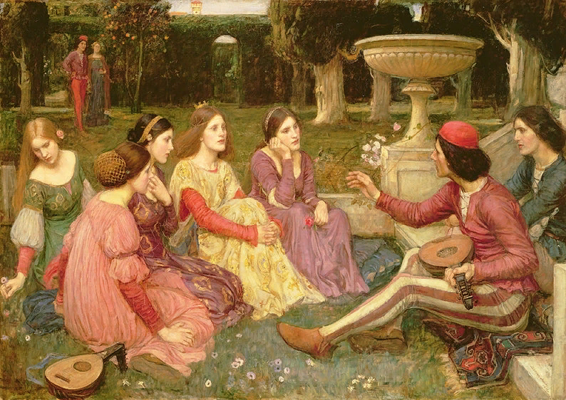 Джон William Waterhouse: Декамерон