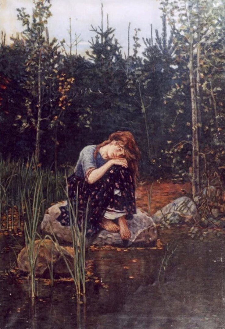 "Аленушка" Виктор Васнецов 1881 год