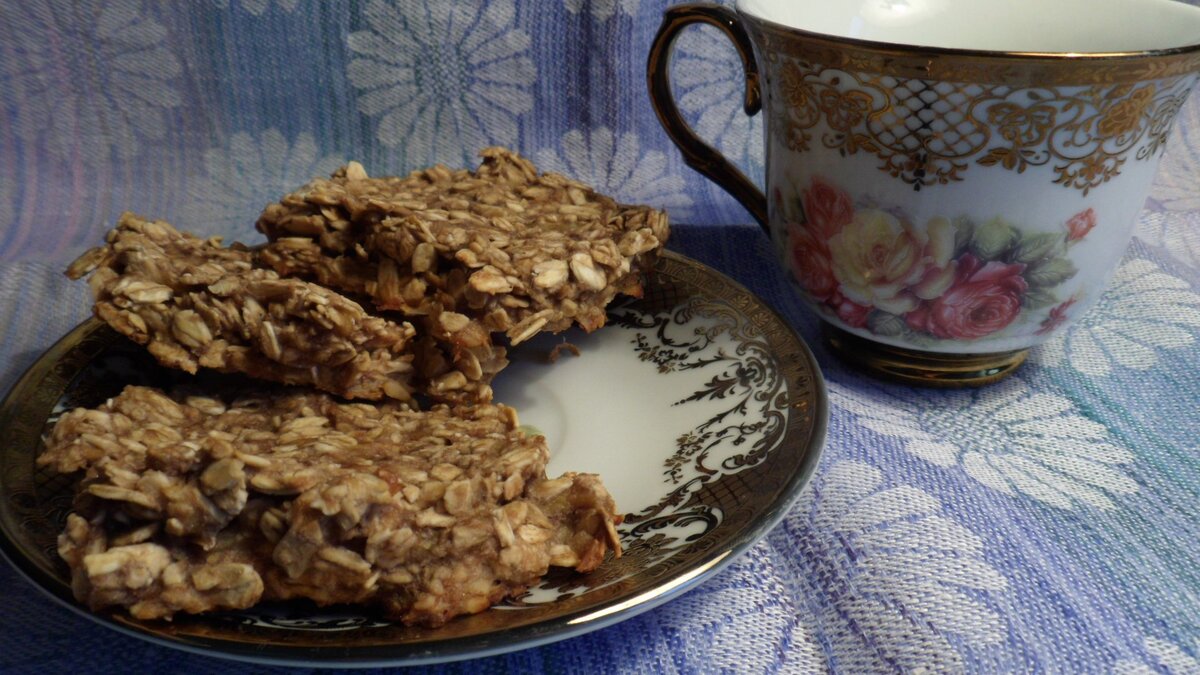 Овсяное печенье с бананом