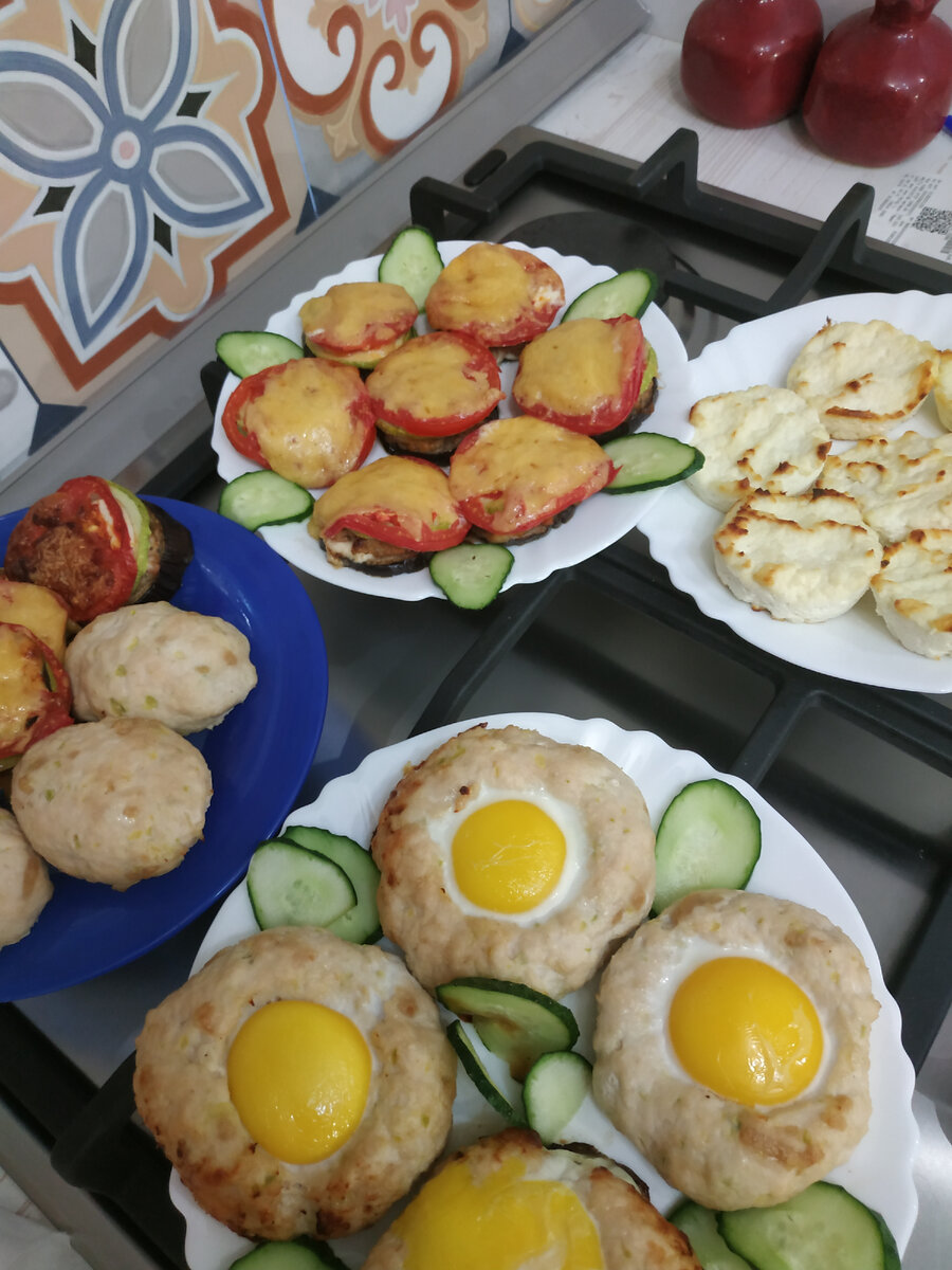 Все блюда приготовлены в духовом  шкафу