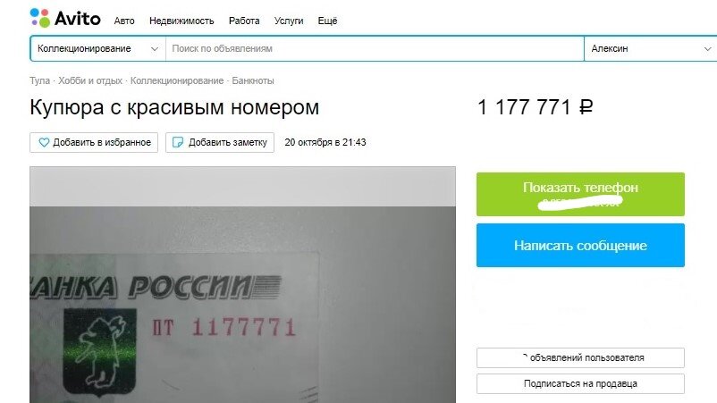 Фото: скриншот сайта "Авито"