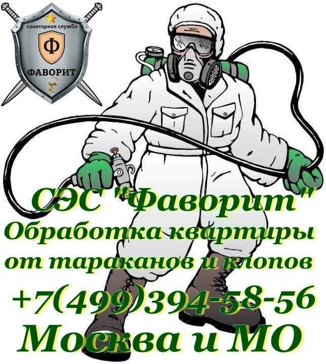 Дезинсекция. Обработка от тараканов и клопов.