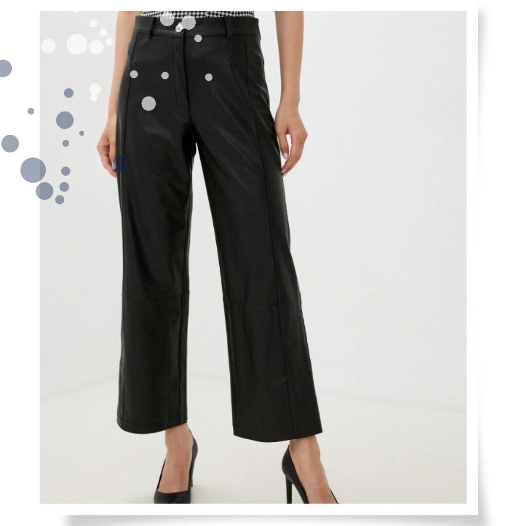 Зимний тренд 2022: Элегантные кожаные брюки, такие как эти от s.Oliver, демонстрируют чувство стиля