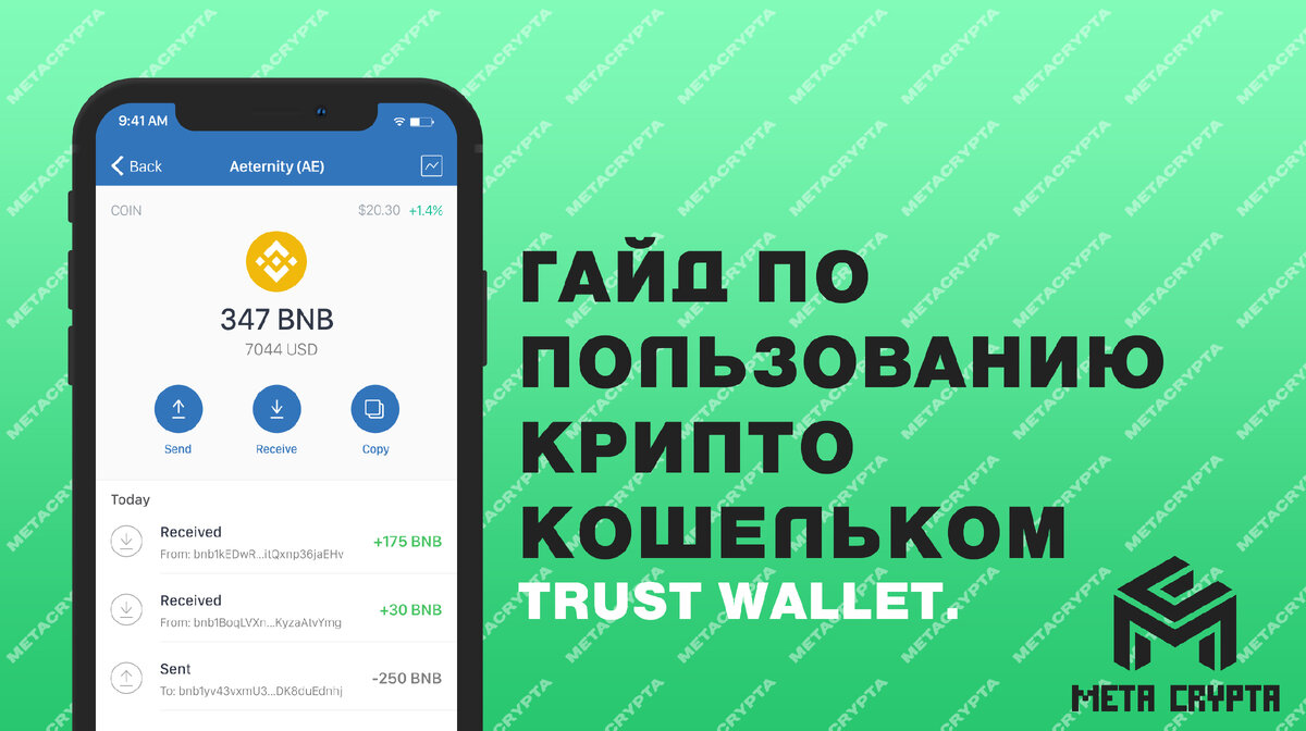 Гайд по пользованию Trust Wallet. Часть 2. | MetaCrypta | Дзен