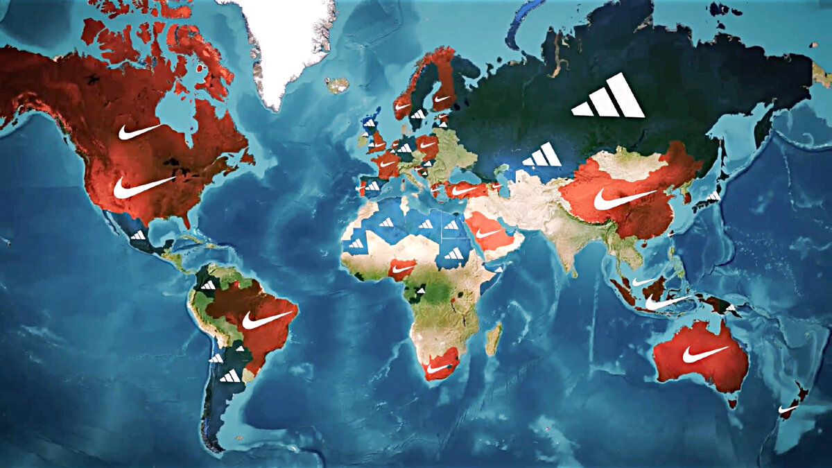 Nike in the world sales