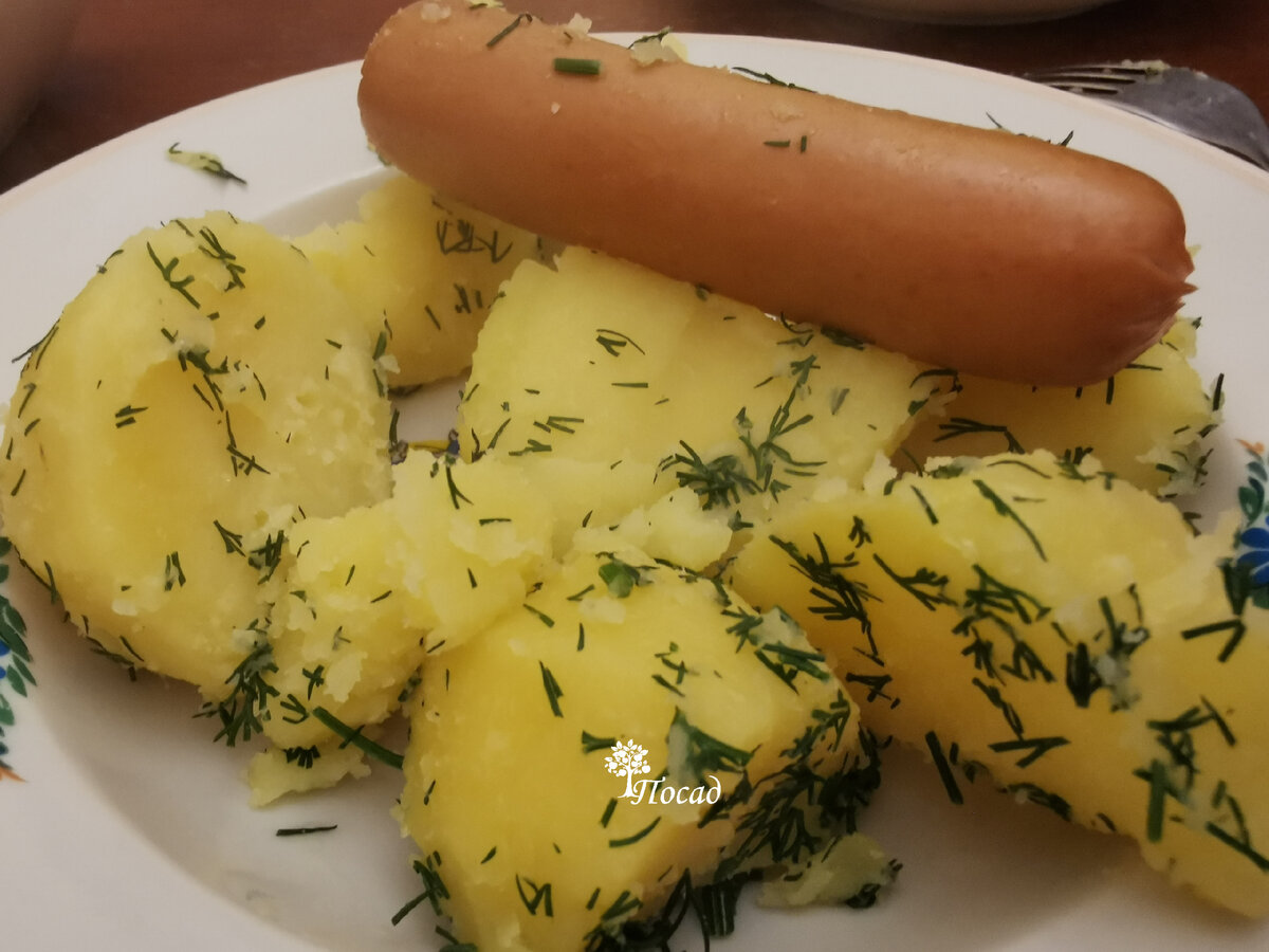 Это картошка из ларька. Вкусная и рассыпчатая даже зимой.