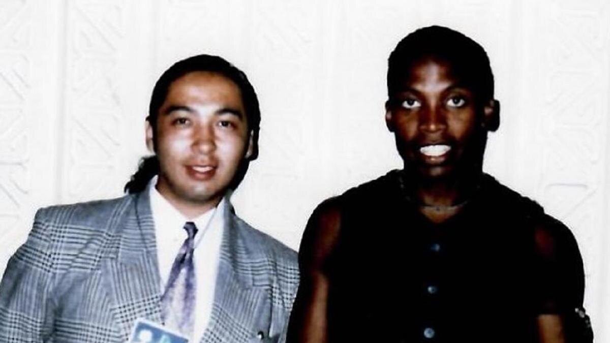    Ерлан Кокеев и Haddaway:instagram.com/erlankokeev