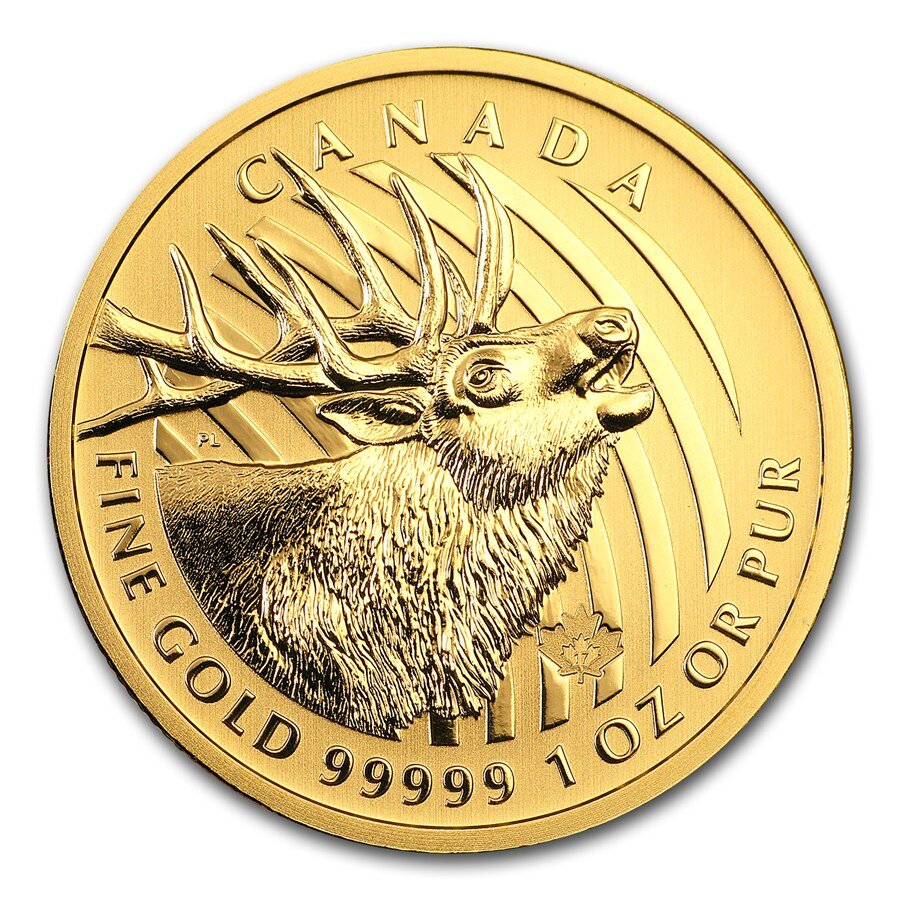 Ланта банк монеты купить. Монета Канада олень. Инвестиционные монеты Канады. Монета с оленем. Канадские золотые монеты.