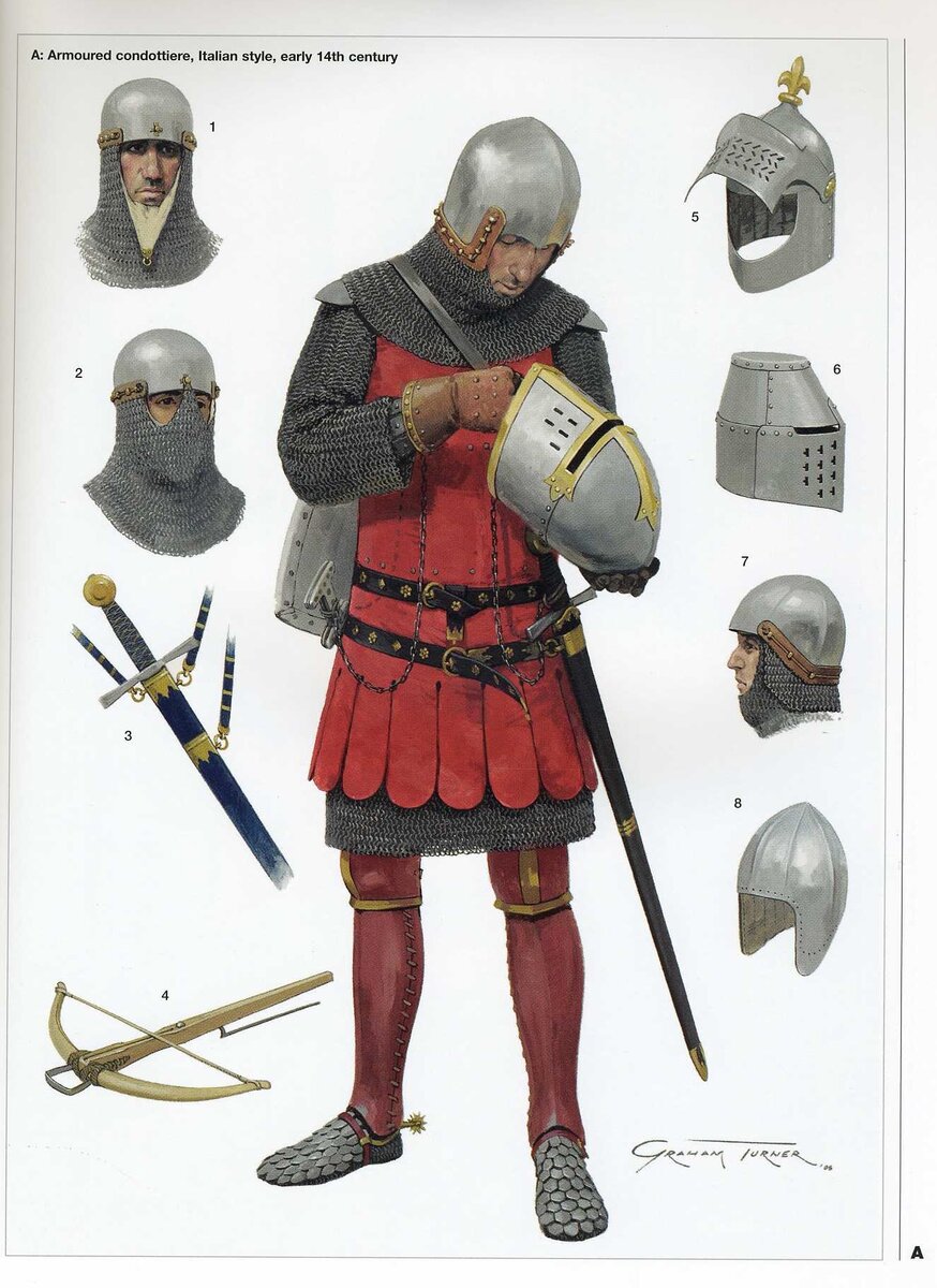 Кондотьер-итальянец начала XIV века