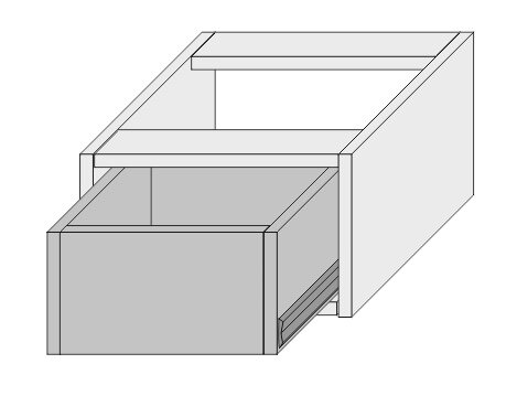 Выдвижной ящик под столешницу с верхним креплением своими руками