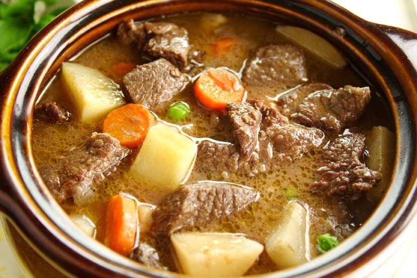 ПП-ужин: тушёная говядина с овощами
