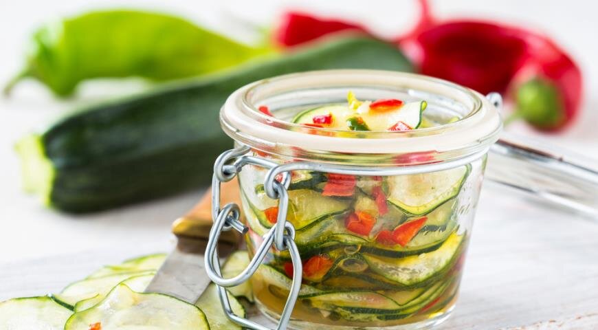 Кабачки маринованные