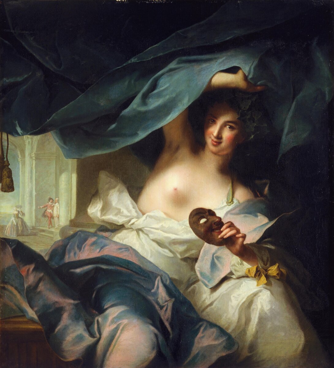 Талия — муза комедии; Жан-Марк Натье, 1739 (Музей изобразительных искусств Сан-Франциско)