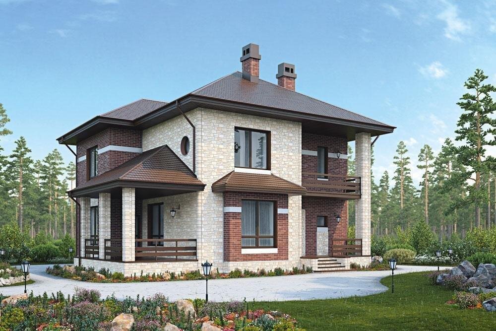 Дом, облицованный керамическим сайдингом