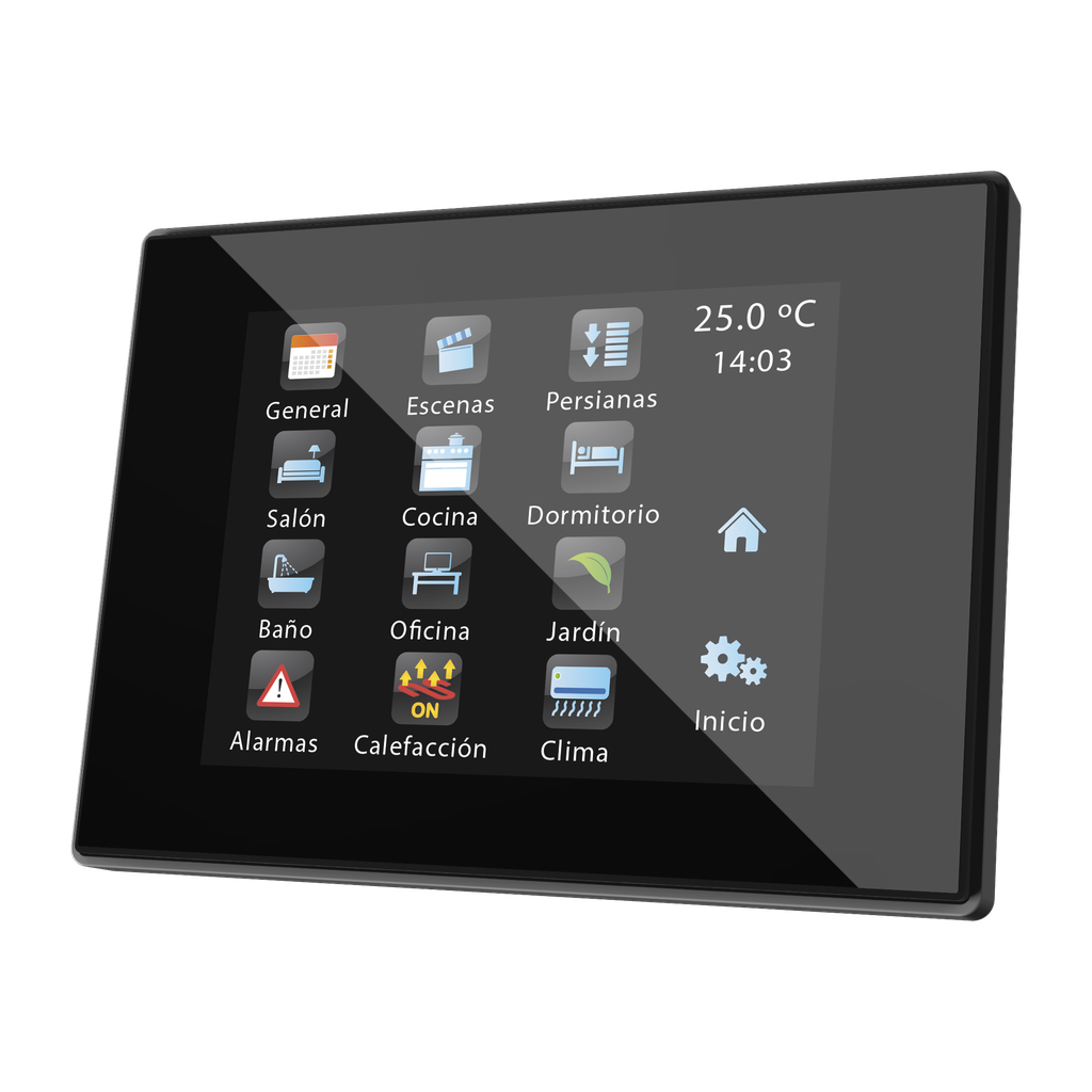 Панель Zennio Z41 в вертикальном виде.