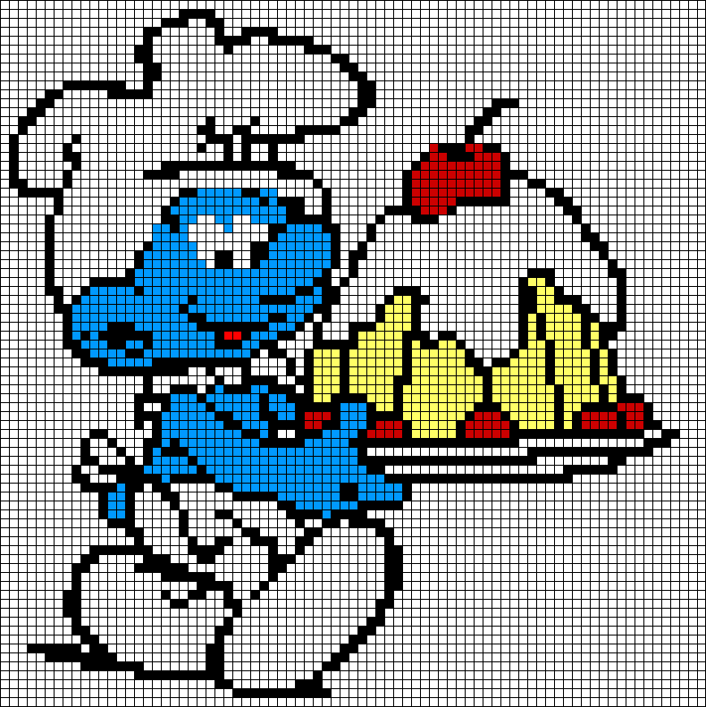 Рисунки По клеточкам смайлики