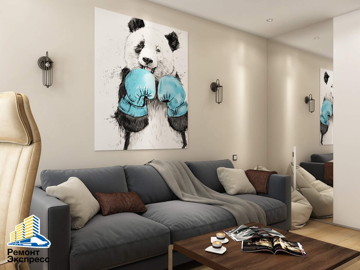 Визуализация дизайн-проекта (фрагмент). Автор - Юлия Кузнецова, «Ремонт-Экспресс».