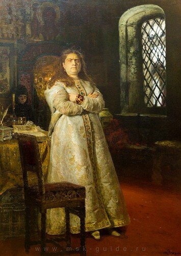 Картина Репина - "Царица Софья"